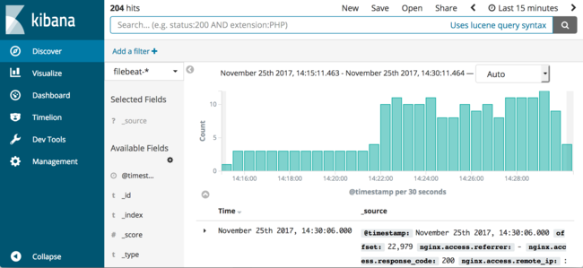 Kibana 6 Discover